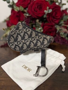 Christian Dior Trotter Mini Saddle Pouch (w/ Dust Bag & COA)
